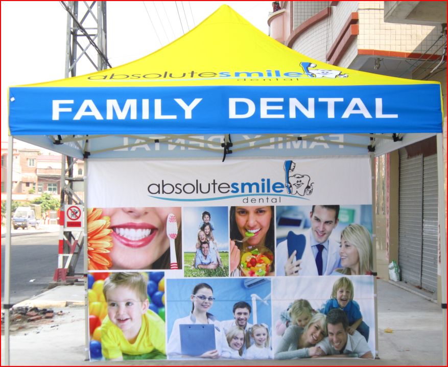 10'x10' custom logo tents