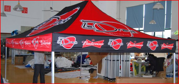 10'x15' custom printed 600d canvas tent top