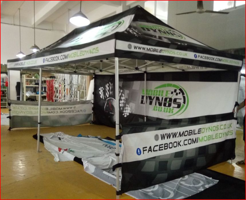 custom canopy 10'x20' tent top with heavy-duty frame
