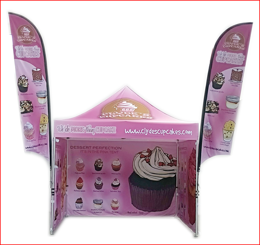 Cupcakes Tent Flags - 10x10 Gallery Image