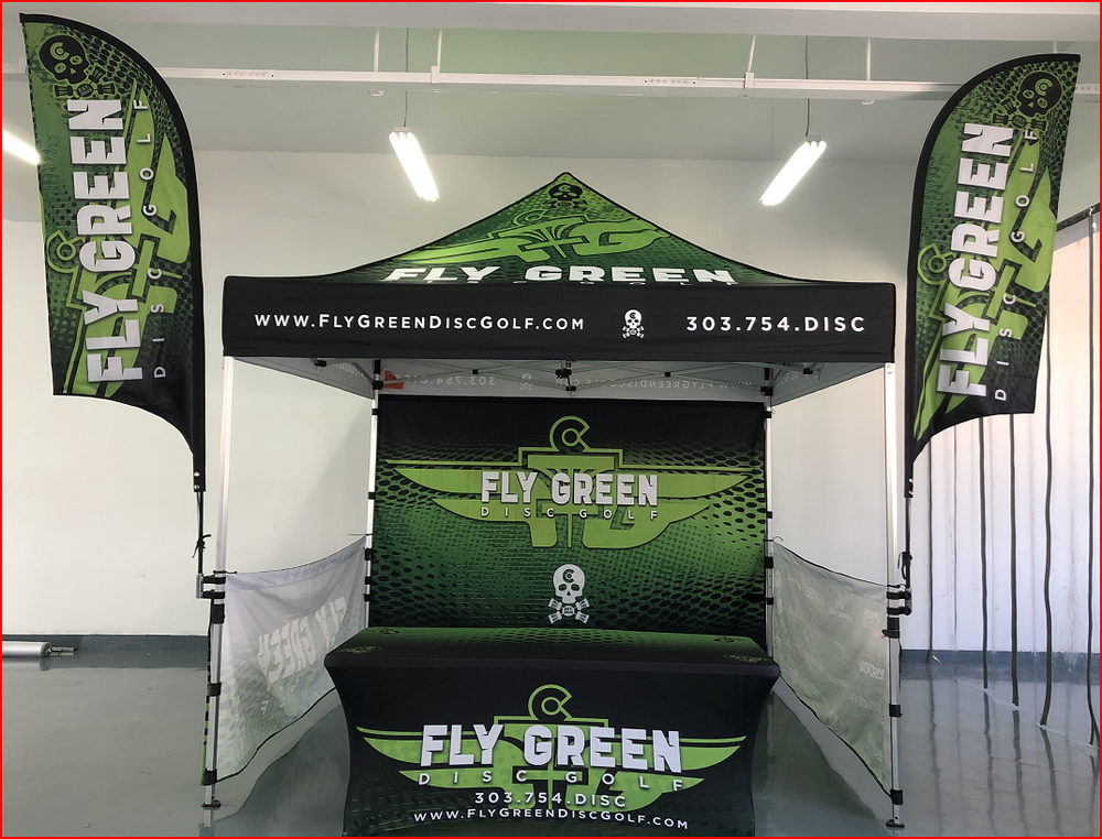 Disc Golf Tent Flags - 10x10 Gallery Image