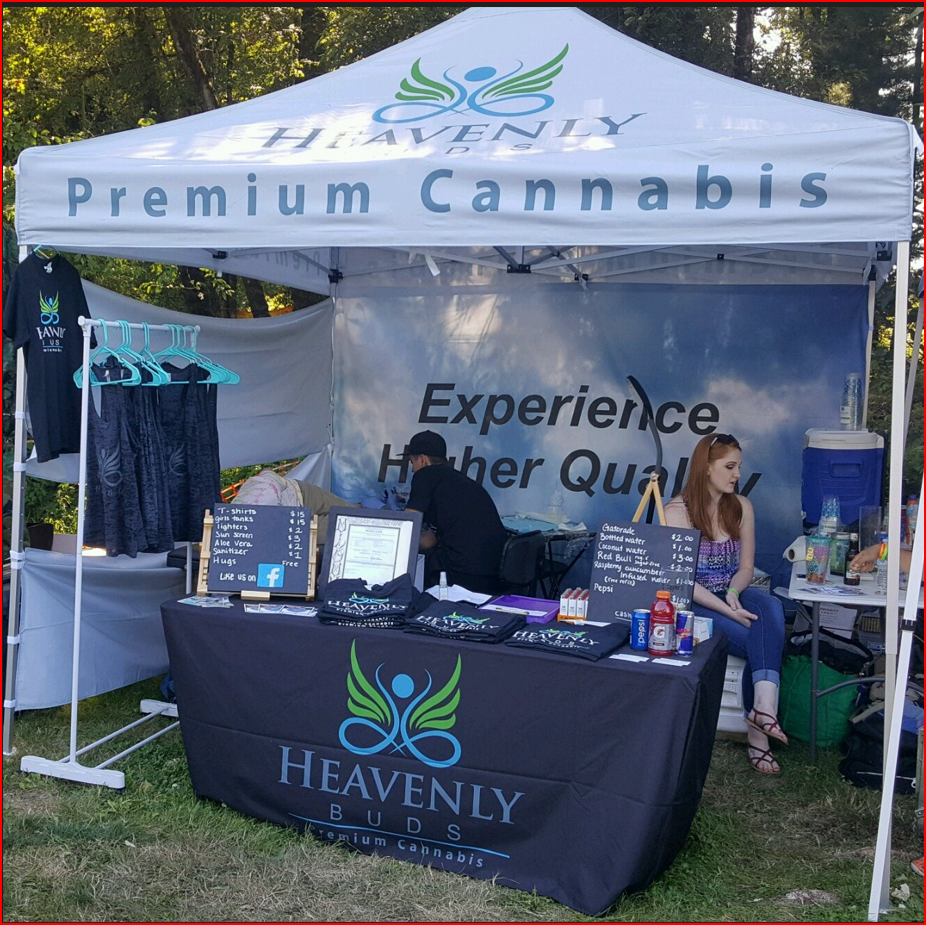 Heavenly Buds Tent at Event - 10x10 Gallery Image