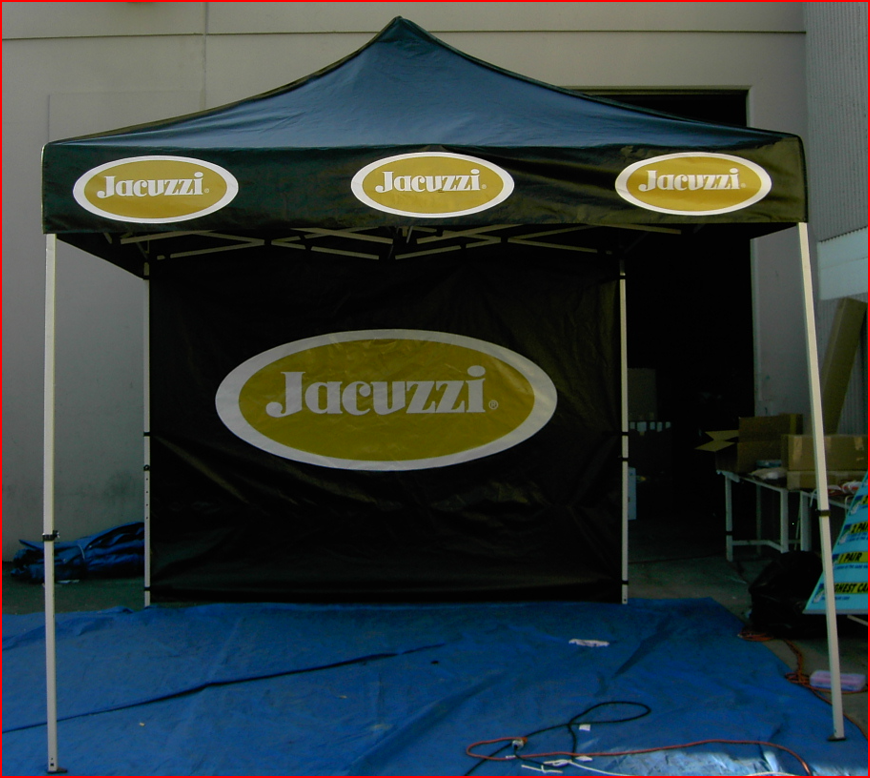 Jacuzzi Tent with Back Wall - 10x10 Gallery Image