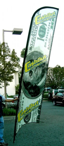 Cash Out Check Cashing Flag - Flags Gallery Image