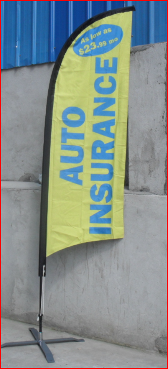 Auto Insurance Feather Flag - Flags Gallery Image