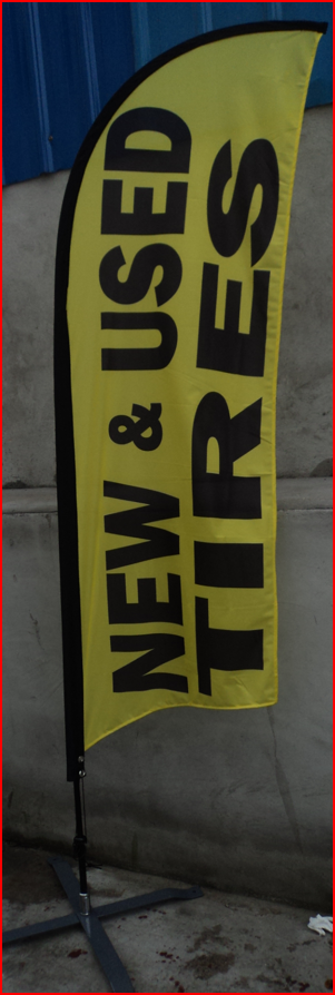 New and Used Tires Flag - Flags Gallery Image