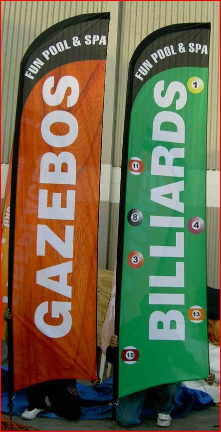 Fun Pool and Spa Gazebos and Billiards Flags - Flags Gallery Image