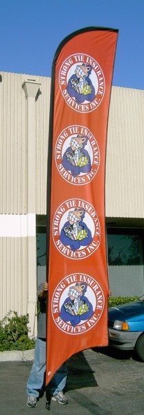Strong Tie Insurance Logo Flag - Flags Gallery Image
